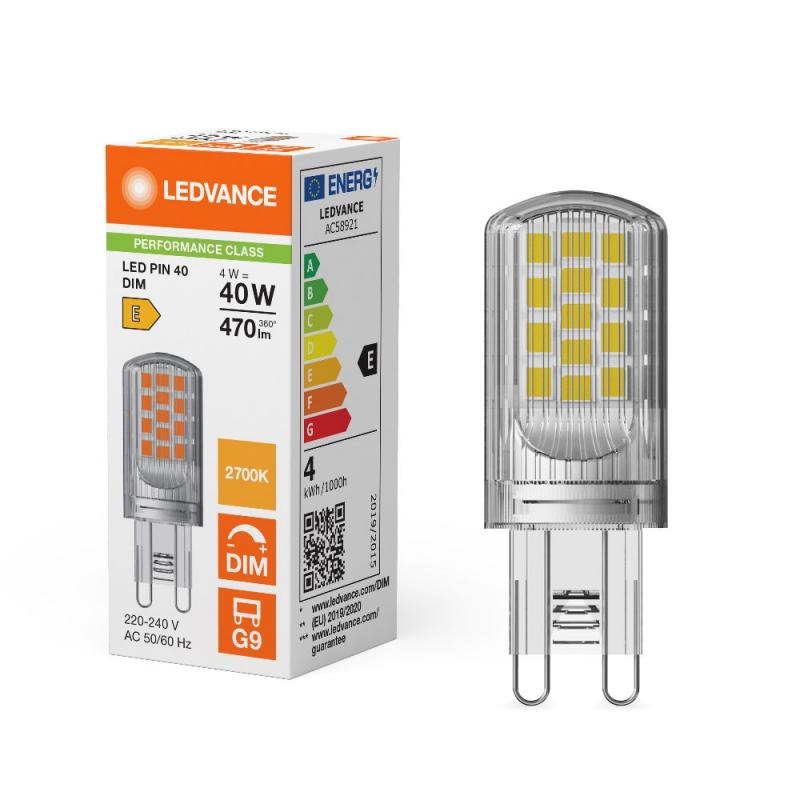 Ledvance G9 LED Stiftsockel Lampe PIN 4W wie 40W dimmbar 2700K warmweißes Licht